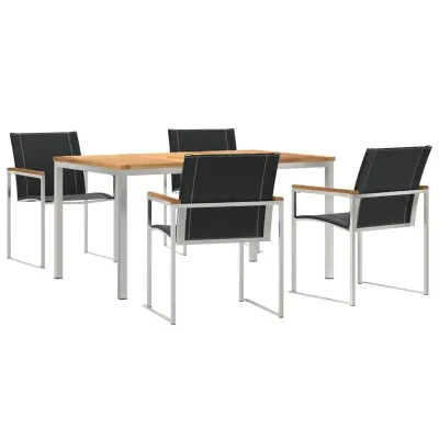 vidaXL Komplet za jedilnico v vrtu 5 pcs