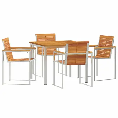 vidaXL Komplet za jedilnico v vrtu 5 pcs