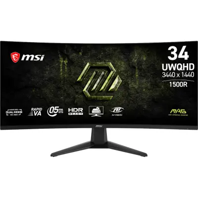 Monitor MSI MAG 346CQDF E20 86,4 cm (34"), 3440x1440, Rapid VA, 200 Hz|Gaming
