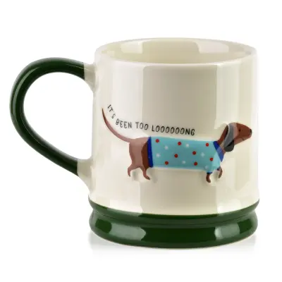 skodelica porcelan Affekdesign By Mondex Doxie 8x12x9 bela 1kos