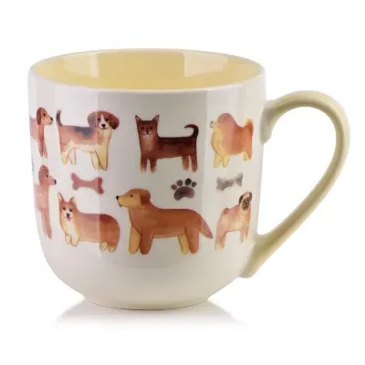 skodelica porcelan Mondex Noah 9,5x13x9,5 rjava 1 kos
