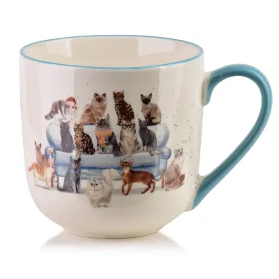 Skodelica porcelan AffekDesign Jules 9.5x13x9.5 bela 1kos