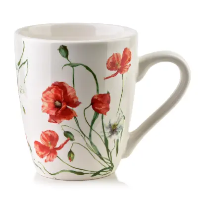 Skodelica porcelan AffekDesign Sonic 8,5x13x10,5cm rdeča 1 kos