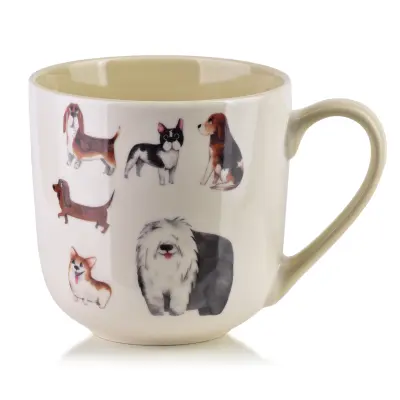 Skodelica porcelan Affekdesign Noah 9,5x13x9,5 rjava 1kos
