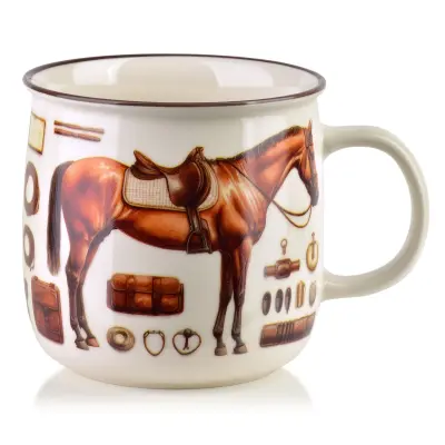 Skodelica keramika Norman Kubek 9,6x13x9,3 večbarvna 1 kos