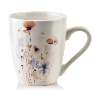 skodelica porcelan AffekDesign Sonic 8,5x13x10,5 bela 1pc