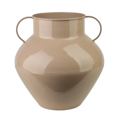 vaza kovinska Mondex Roger 18,5x31x34cm bež 1 kos