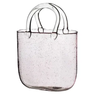 Vaza steklo Mondex Serenite Bag 20x8,5x27cm prozorna 1kos