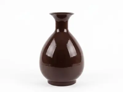 vaza kovinska Mondex Roger 14x23,5x39 čokoladna 1kos