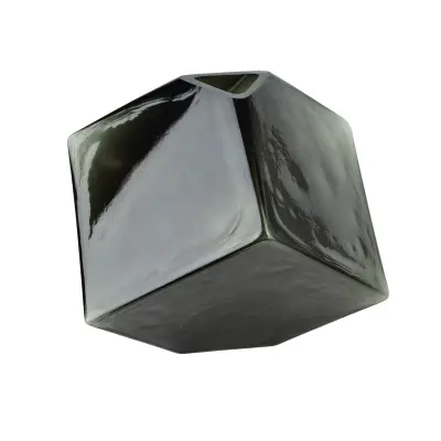 vaza steklo Serenite Kubik 11x11cm prozorna 1kos