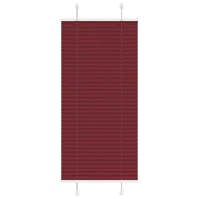 vidaXL Plisirana žaluzija bordo rdeča 60x100 cm širina blaga 59,4 cm poliester