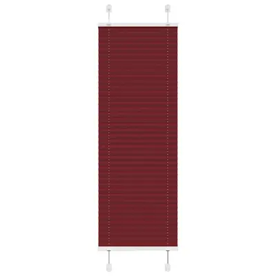 vidaXL Plisirana žaluzija bordo rdeča 45x100 cm širina blaga 44,4 cm poliester