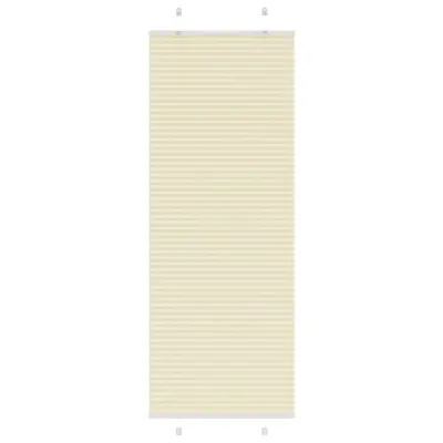 vidaXL Plisirana zavesa kremne barve 70x200 cm, širina blaga 69,4 cm, poliester