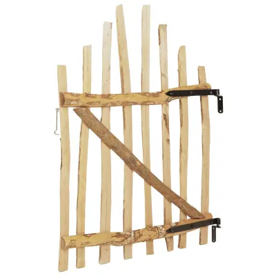 vidaXL Obočen ogradi vrata 100 x 120 cm Impregniran les lešnika