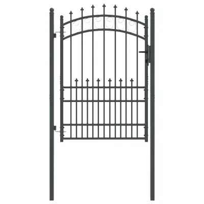 vidaXL Vrata ograje s bodicami EMMEN 170 x 100 cm