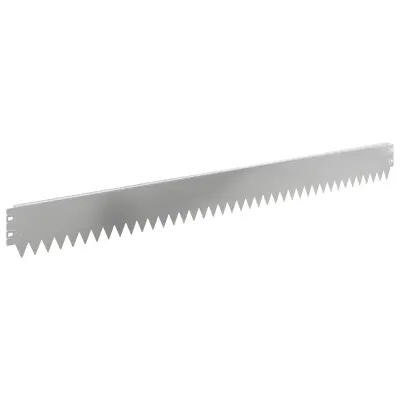 vidaXL Robovi trave 20 pcs 103 x 10 cm Jeklo Srebrna