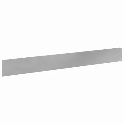 vidaXL Robovi trave 50 pcs 100 x 12 cm Jeklo Srebrna