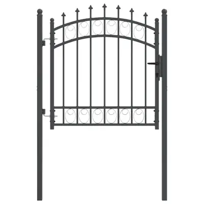 vidaXL Vrata ograje s bodicami EMMEN 100 x 100 cm