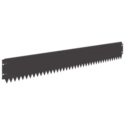 vidaXL Robovi trave 10 pcs 103 x 15 cm Jeklo Črna