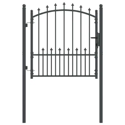 vidaXL Vrata ograje s bodicami EMMEN 100 x 100 cm