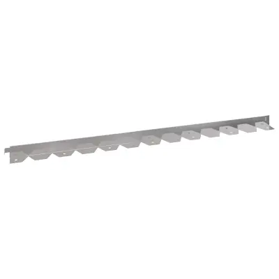 vidaXL Robovi trave 50 pcs 102 x 4 x 4 cm Jeklo Srebrna