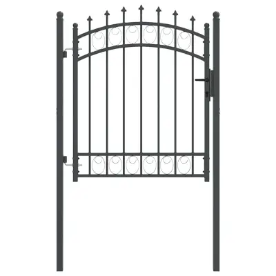 vidaXL Vrata ograje s bodicami EMMEN 125 x 100 cm