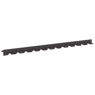 vidaXL Robovi trave 30 pcs 102 x 4 x 4 cm Jeklo Črna