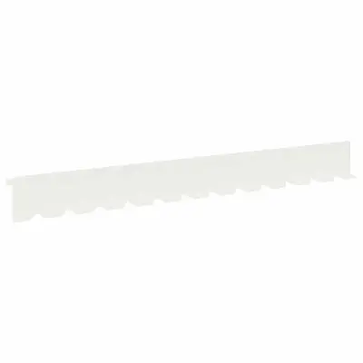 vidaXL Robovi trave 30 pcs 102 x 10 x 4 cm Jeklo Bela