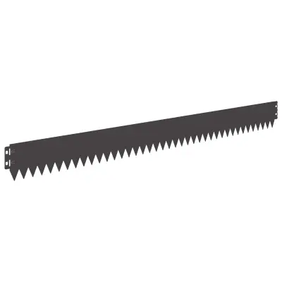vidaXL Robovi trave 30 pcs 103 x 10 cm Jeklo Črna
