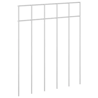 vidaXL Vrtni panel ograje 12 pcs Pocinkano jeklo Srebrna