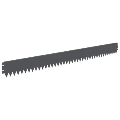 vidaXL Robovi trave 50 pcs 103 x 10 cm Jeklo Antracit
