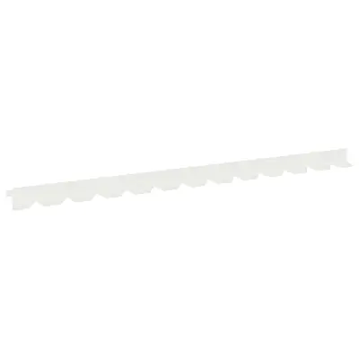vidaXL Robovi trave 50 pcs 102 x 4 x 4 cm Jeklo Bela