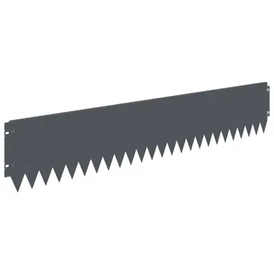 vidaXL Robovi trave 10 pcs 103 x 20 cm Jeklo Antracit