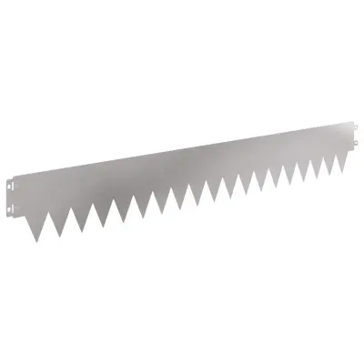 vidaXL Robovi trave 20 pcs 103 x 15 cm jeklo Srebrna