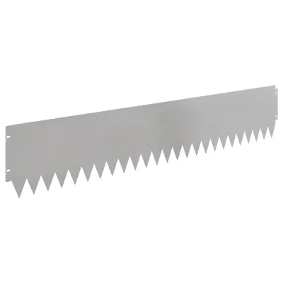 vidaXL Robovi trave 10 pcs 103 x 20 cm Jeklo Srebrna