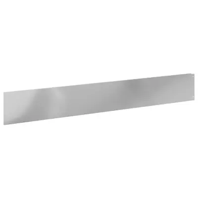 vidaXL Robovi trave 10 pcs 100 x 15 cm Jeklo Srebrna