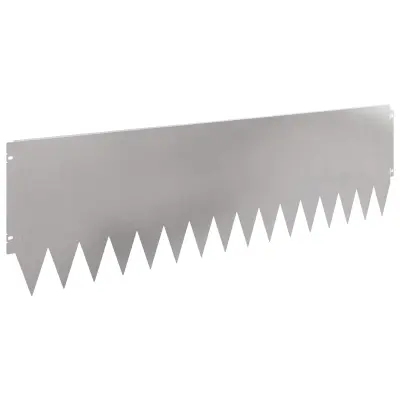 vidaXL Robovi trave 20 pcs 103 x 30 cm Jeklo Srebrna