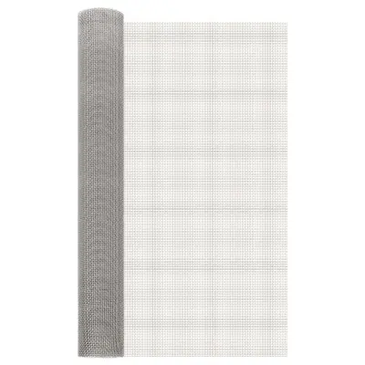 vidaXL Mrežna zaslona 80 x 1000 cm 6 Mesh Inox 201 Srebrna