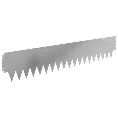 vidaXL Robovi trave 10 pcs 103 x 20 cm jeklo Srebrna