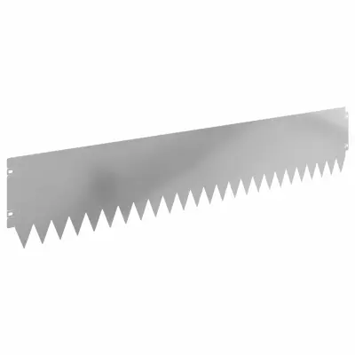 vidaXL Robovi trave 30 pcs 103 x 20 cm Jeklo Srebrna