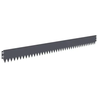 vidaXL Robovi trave 30 pcs 103 x 10 cm Jeklo Antracit