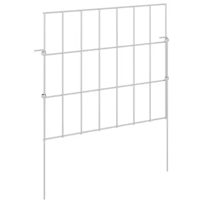 vidaXL Ograja za vrt z žeblji 48 pcs 35 x 30 cm Mesh Pocinkano jeklo