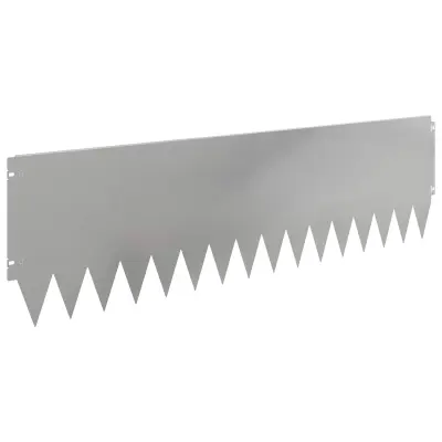 vidaXL Robovi trave 10 pcs 103 x 30 cm Jeklo Srebrna