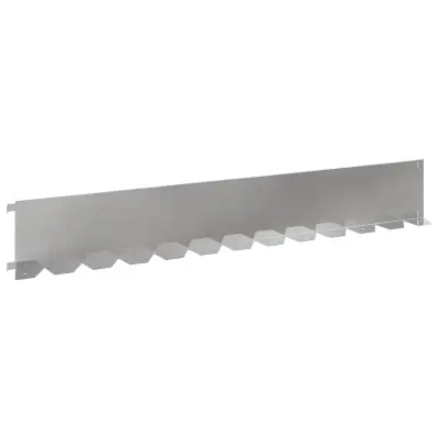 vidaXL Robovi trave 20 pcs 102 x 15 x 4 cm Jeklo Srebrna