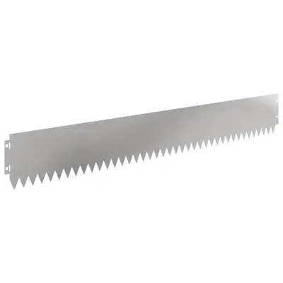 vidaXL Robovi trave 10 pcs 103 x 15 cm Jeklo Srebrna