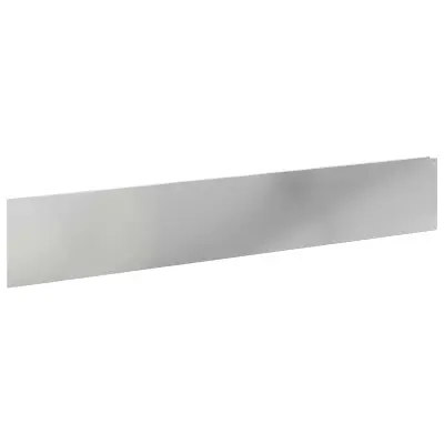 vidaXL Robovi trave 30 pcs 100 x 18 cm Jeklo Srebrna