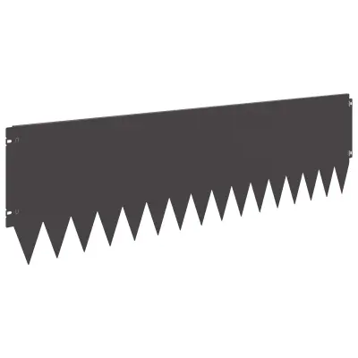 vidaXL Robovi trave 20 pcs 103 x 30 cm Jeklo Črna