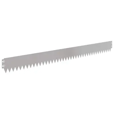 vidaXL Robovi trave 30 pcs 103 x 10 cm Jeklo Srebrna