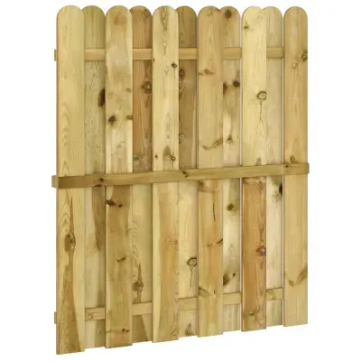 vidaXL Vrtna vrata 100 x 125 cm Trdna borovina Zelena