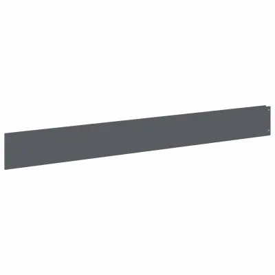 vidaXL Robovi trave 10 pcs 100 x 12 cm Jeklo Antracit
